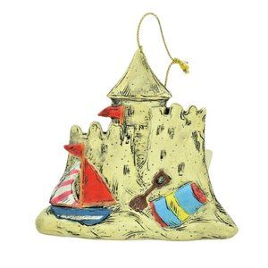 Sand Castle Day at the Beach Theme Christmas Ornament 2008 New